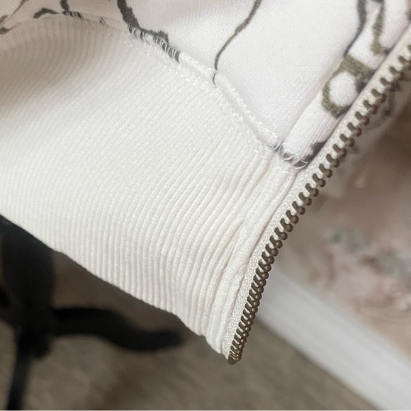 FREE PEOPLE BILLIE HOODIE JACKET LARGE IVORY FLORAL - Picture 5 of 5